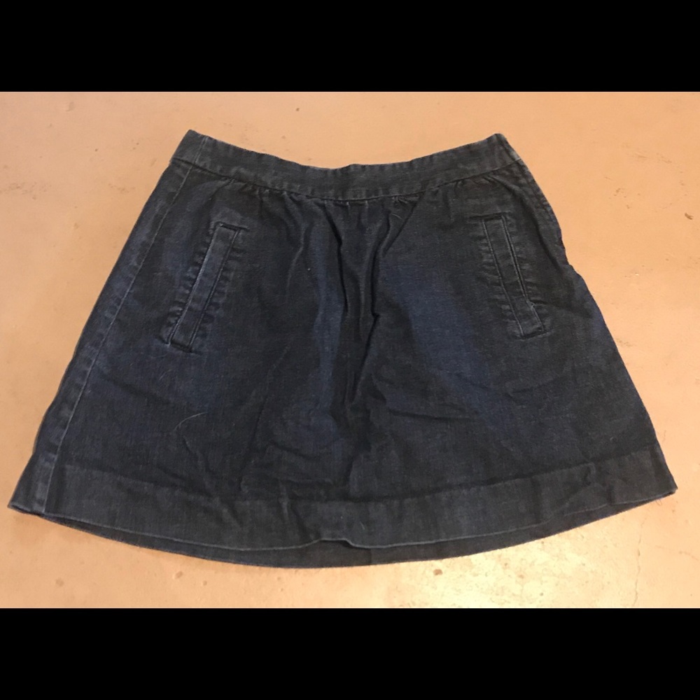 J Crew a-line denim skirt